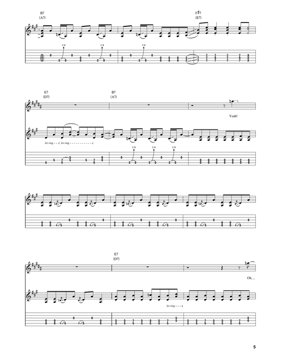 Bullfrog Blues Bullfrog Blues Electric Guitar scores gallery preview page 5
