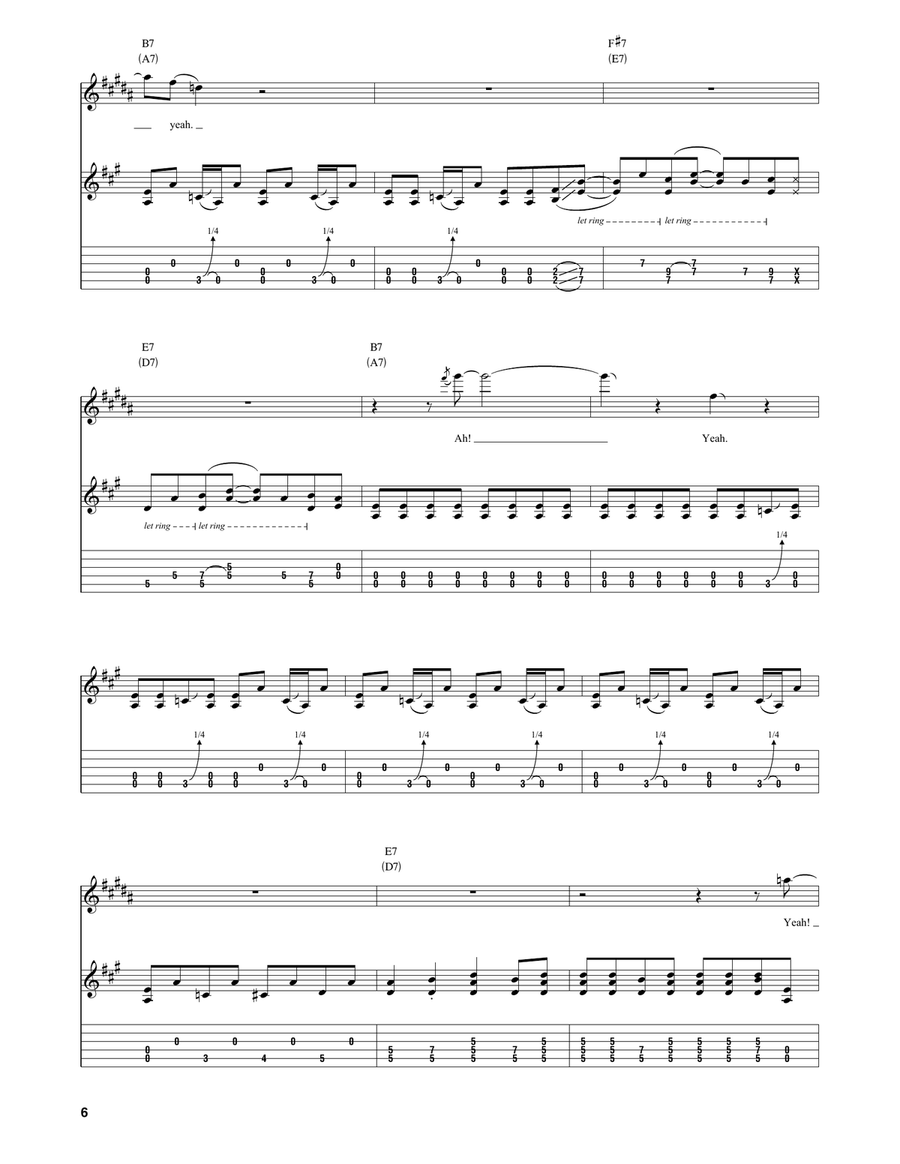 Bullfrog Blues Bullfrog Blues Electric Guitar scores gallery preview page 6