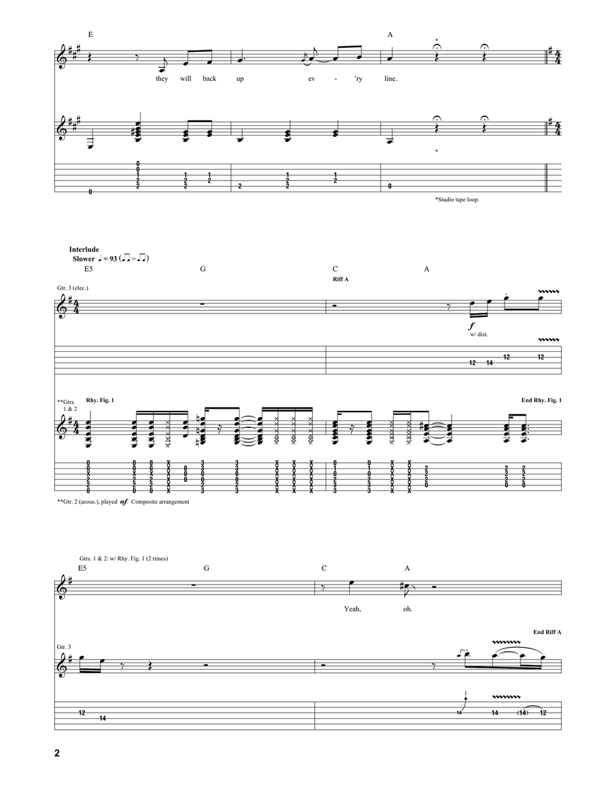 Help Me Stranger Help Me Stranger Guitar Tablature scores gallery preview page 2