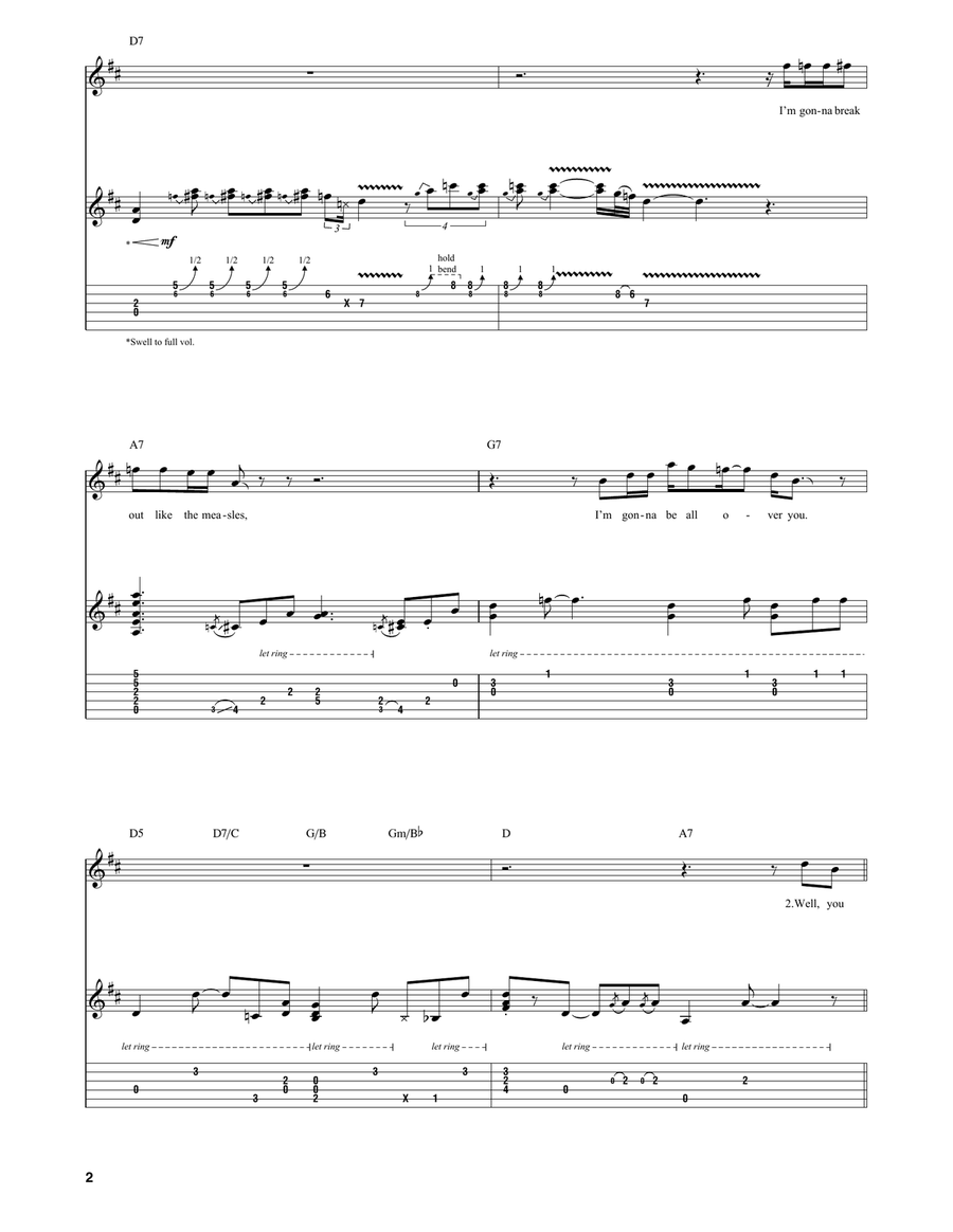 Nothin' But The Devil Electric Guitar scores gallery preview page 2