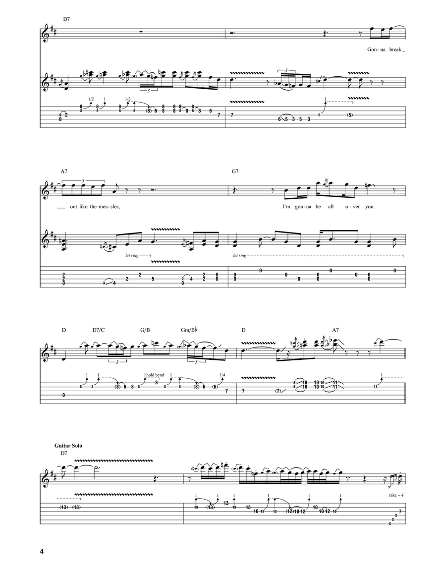 Nothin' But The Devil Electric Guitar scores gallery preview page 4