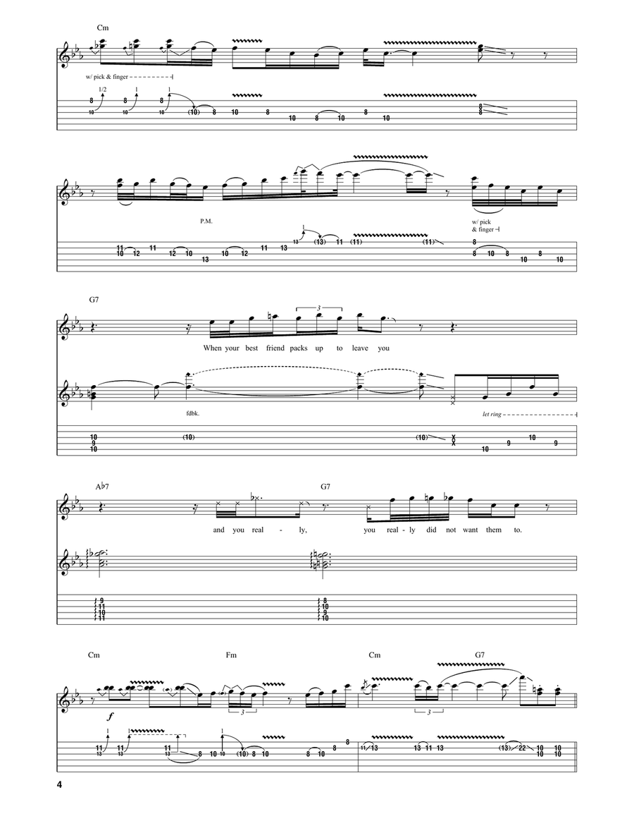 What In The World Electric Guitar scores gallery preview page 4