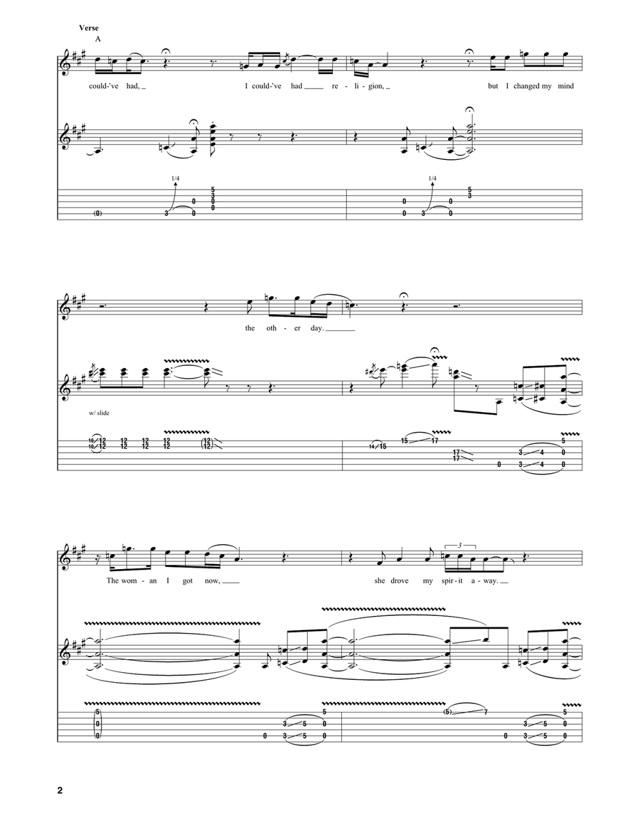 I Could've Had Religion Electric Guitar scores gallery preview page 2