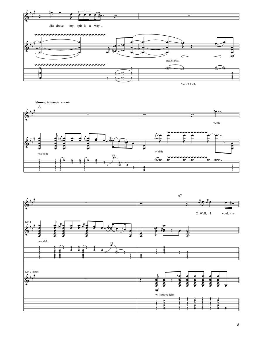 I Could've Had Religion Electric Guitar scores gallery preview page 3