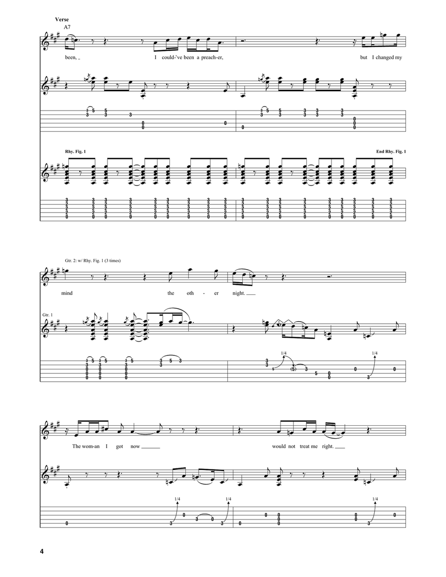 I Could've Had Religion Electric Guitar scores gallery preview page 4