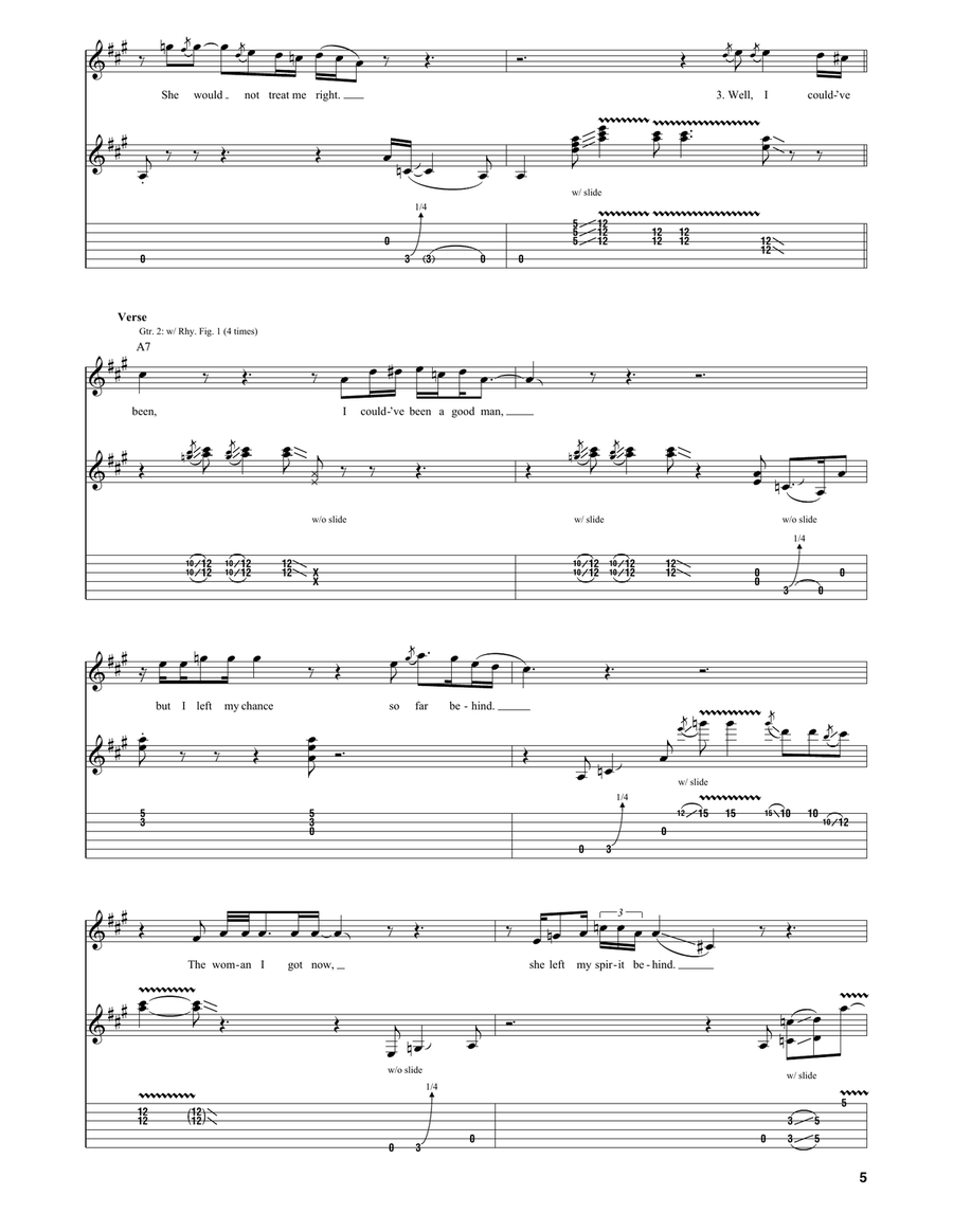 I Could've Had Religion Electric Guitar scores gallery preview page 5