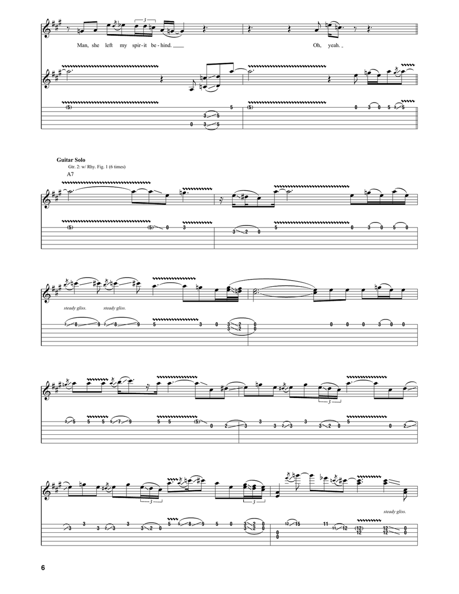 I Could've Had Religion Electric Guitar scores gallery preview page 6