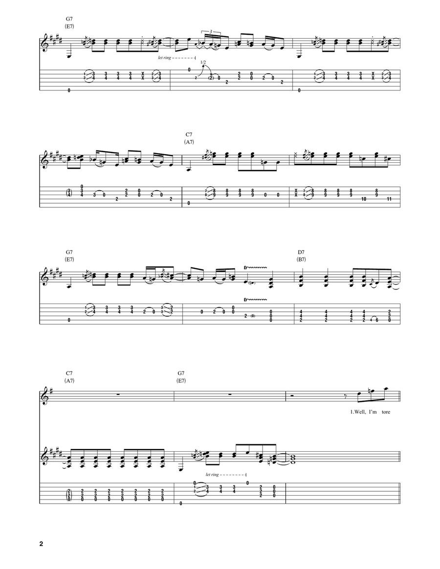 I'm Tore Down I'm Tore Down Electric Guitar scores gallery preview page 2