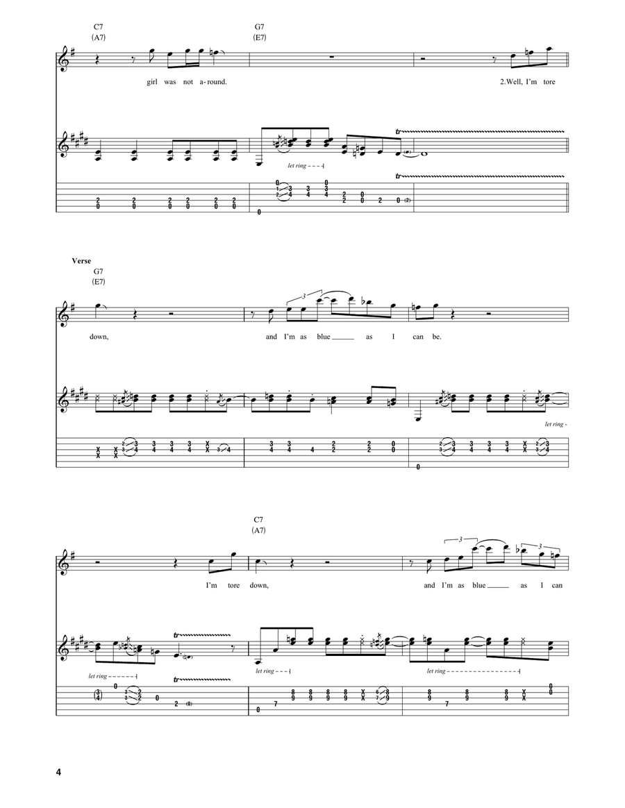 I'm Tore Down I'm Tore Down Electric Guitar scores gallery preview page 4
