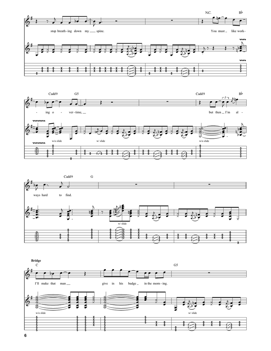Secret Agent Secret Agent Electric Guitar scores gallery preview page 6