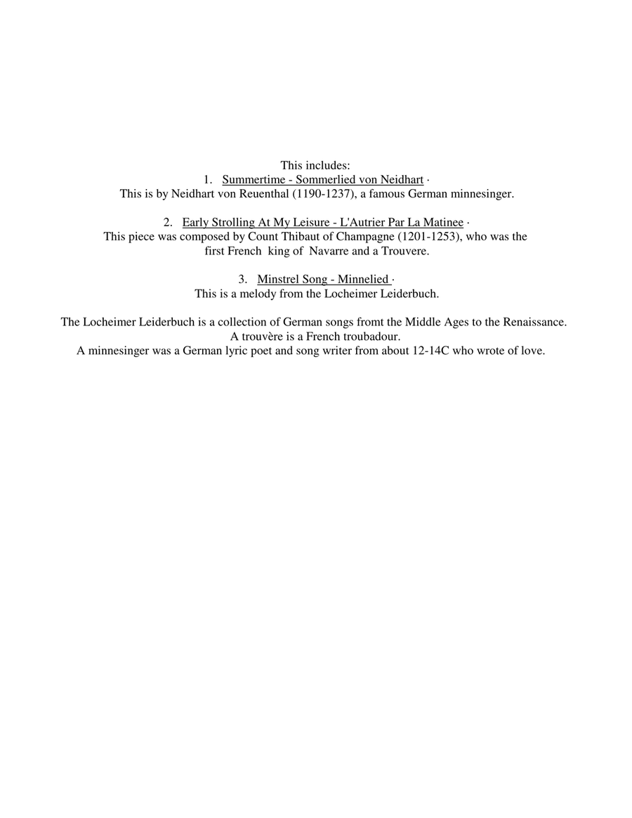 Trouvères and Minnesingers: Wind Quintet Woodwind Quintet scores gallery preview page 2