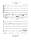 Prayer of Saint Francis, SATB & Piano