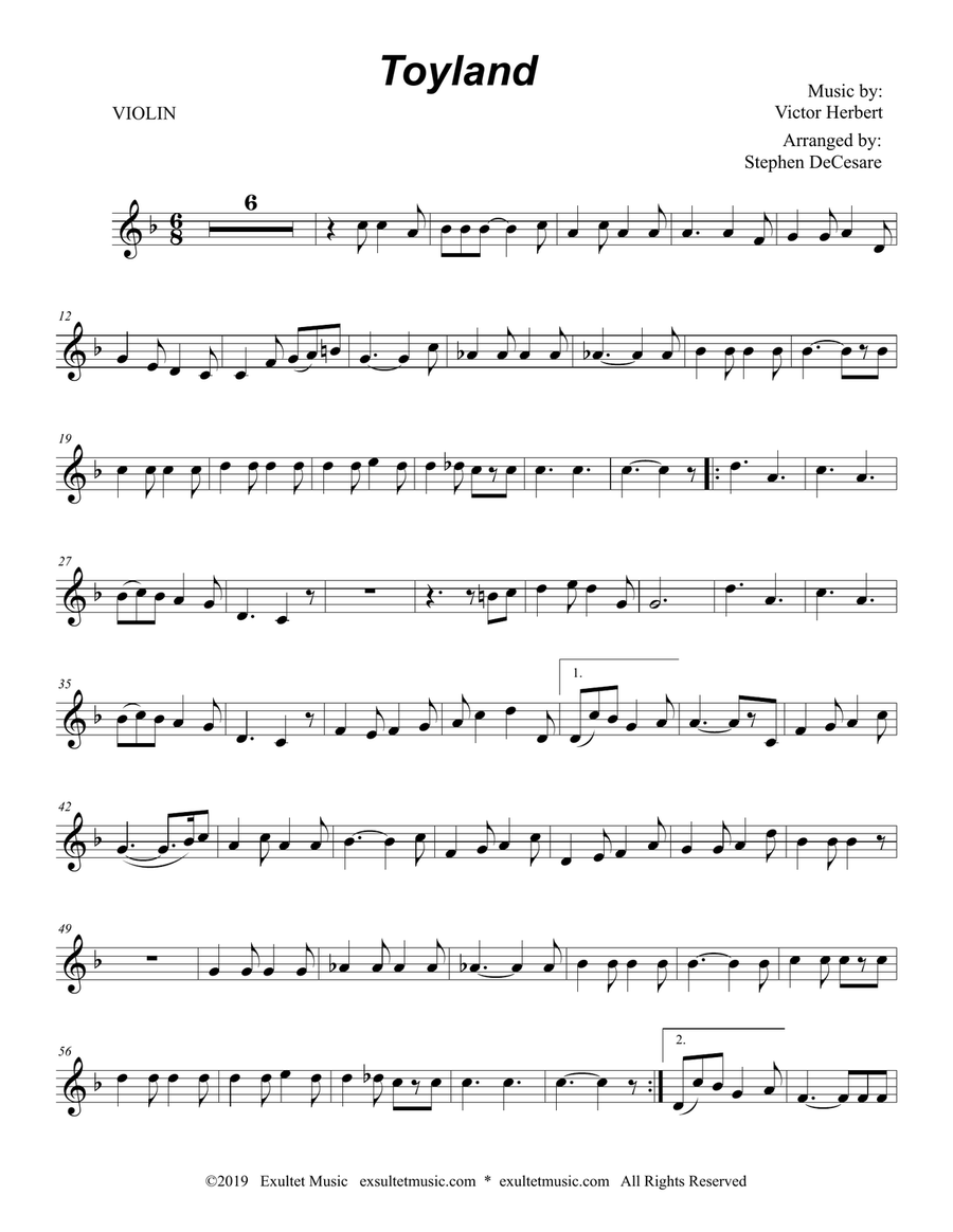 Toyland (Duet for Violin and Viola) String Duet scores gallery preview page 4