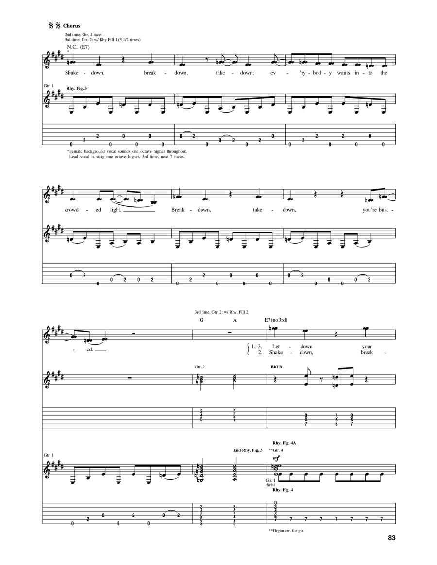 Shakedown (from Beverly Hills Cop II) Acoustic Guitar scores gallery preview page 4