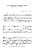 ‘Wie Melodien zieht es mir (It moves like a melody)' Op.105-1 in D Major for Oboe & Piano