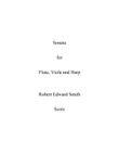 Sonata for Flute, Viola, and Harp