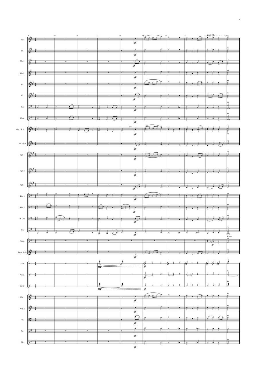 Dutch National Anthem (Orchestre national d'Île-de-France Edition) Full Orchestra scores gallery preview page 3