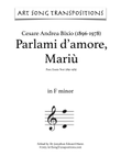 Parlami D'amore Mariu