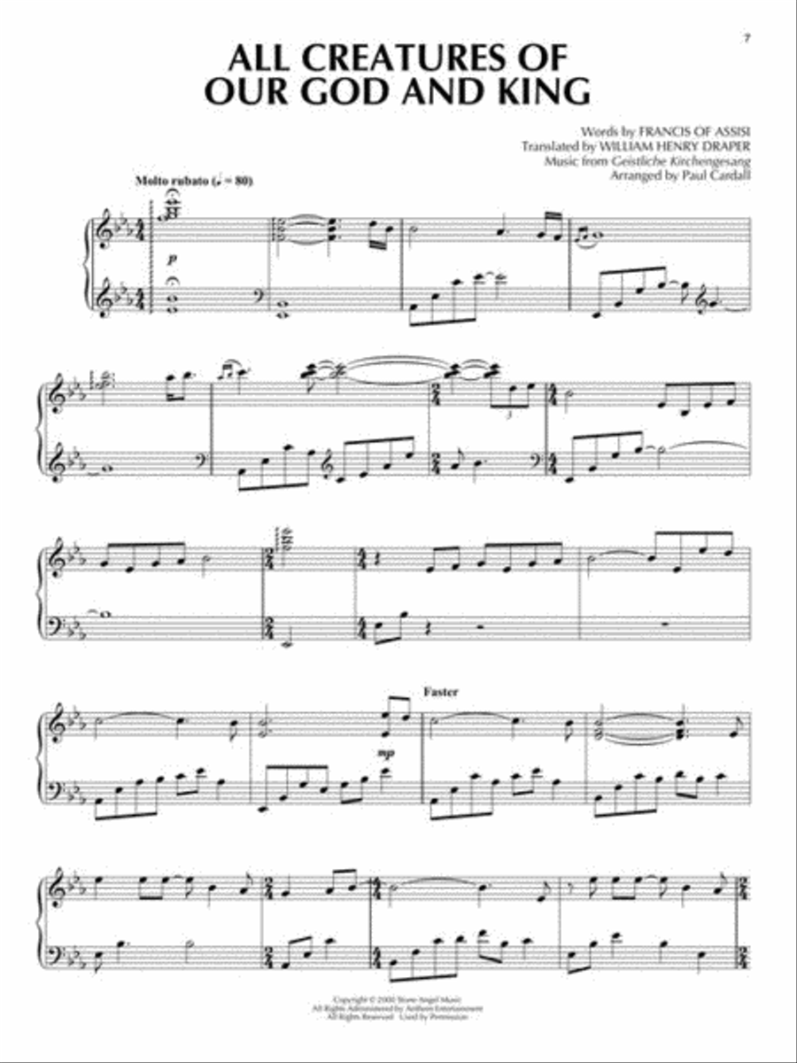 Paul Cardall – The Hymns Collection Piano Solo scores gallery preview page 5