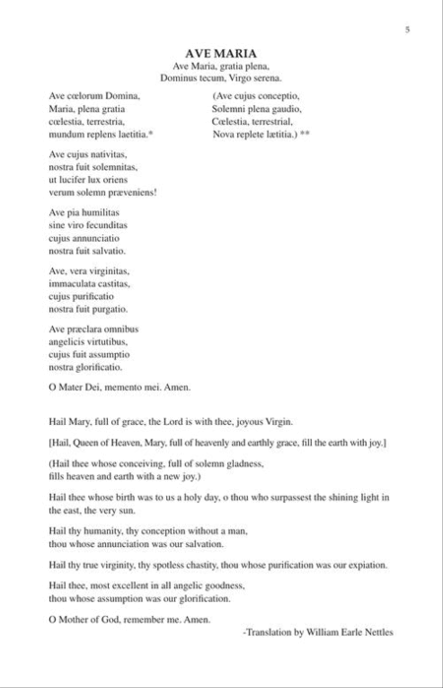 Ave Maria - Satb A Cappella 4-Part scores gallery preview page 4
