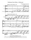 Sicilienne from Pelleas et Melisande for Piano Quartet