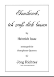 Innsbruck ich muss dich lassen for Saxophone Quartet