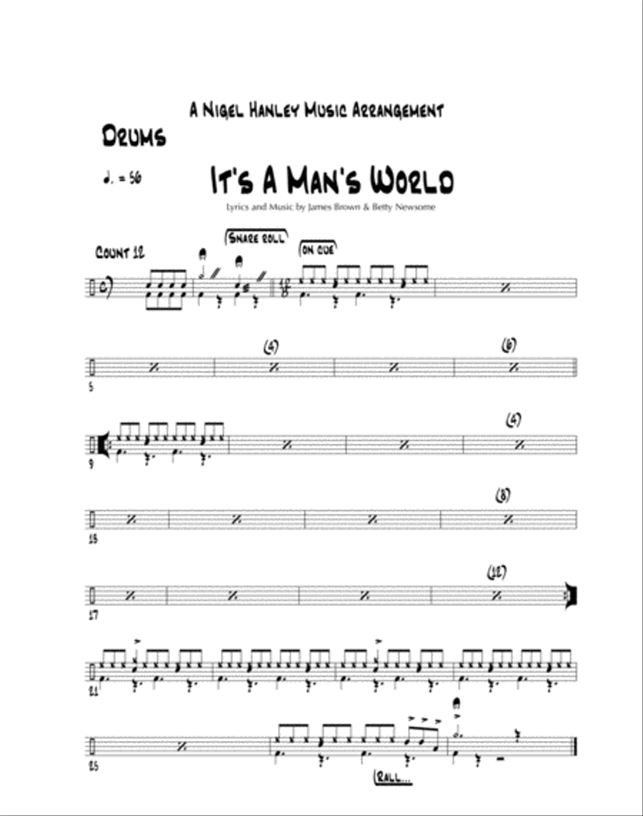 It's A Man's Man's Man's World Jazz Ensemble scores gallery preview page 3