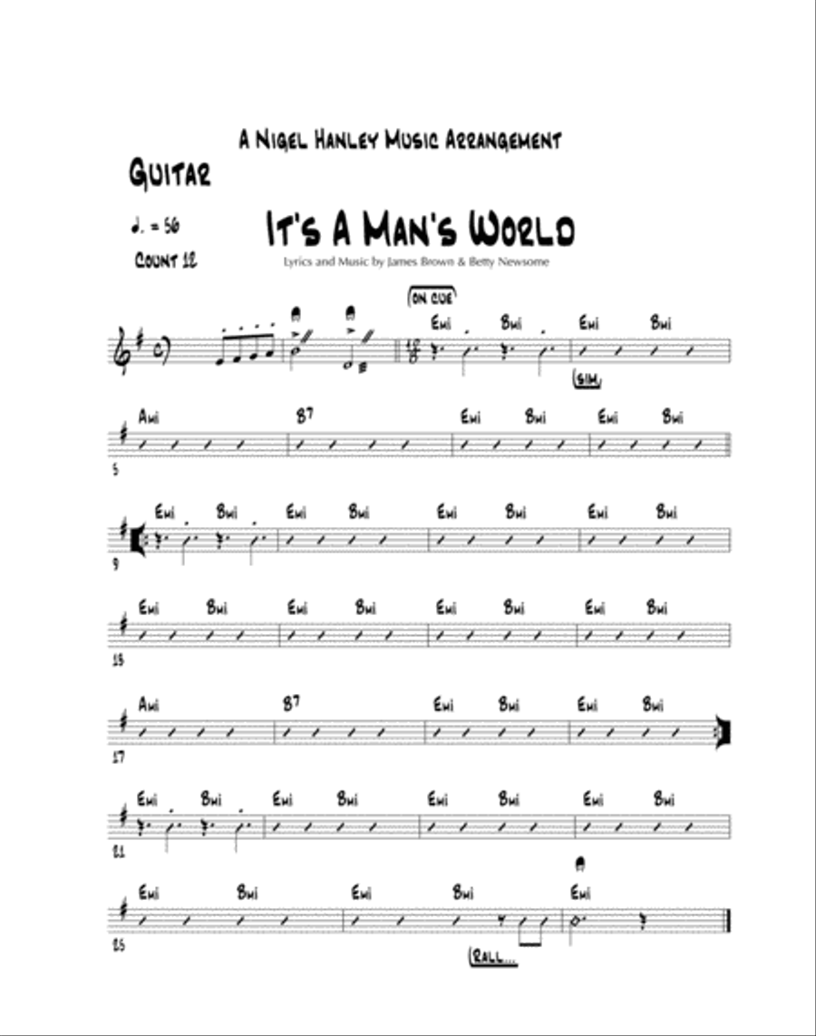 It's A Man's Man's Man's World Jazz Ensemble scores gallery preview page 4