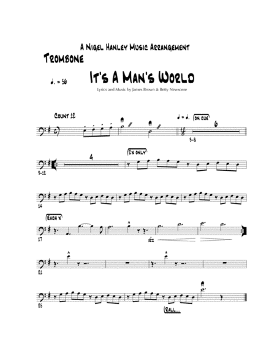 It's A Man's Man's Man's World Jazz Ensemble scores gallery preview page 6