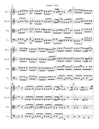 Vivaldi Autumn (Allegro) for String Quartet String Quartet scores gallery preview page 4
