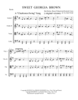 Sweet Georgia Brown (string quartet version)