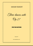 Three dances suite for two Guitars Op.27