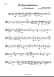 Peter Cornelius Weihnachtslieder - 1. Christbaum - Viola