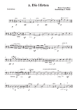 Peter Cornelius Weihnachtslieder - 2. Die Hirten Double bass