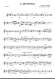 Peter Cornelius Weihnachtslieder - 2. Die Hirten Set of parts
