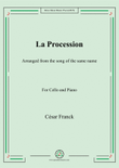 Franck-La procession,for Cello and Piano