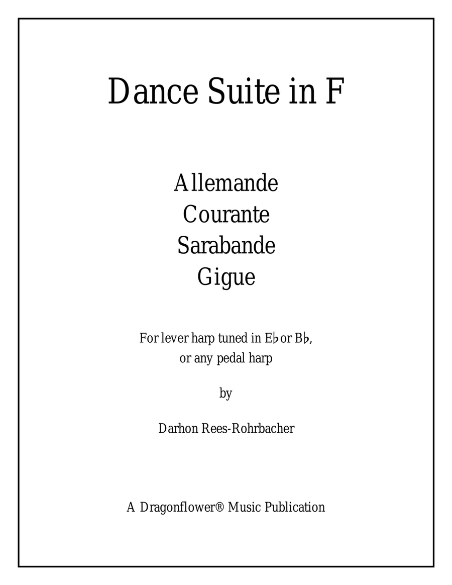 Dance Suite in F Harp scores gallery preview page 3