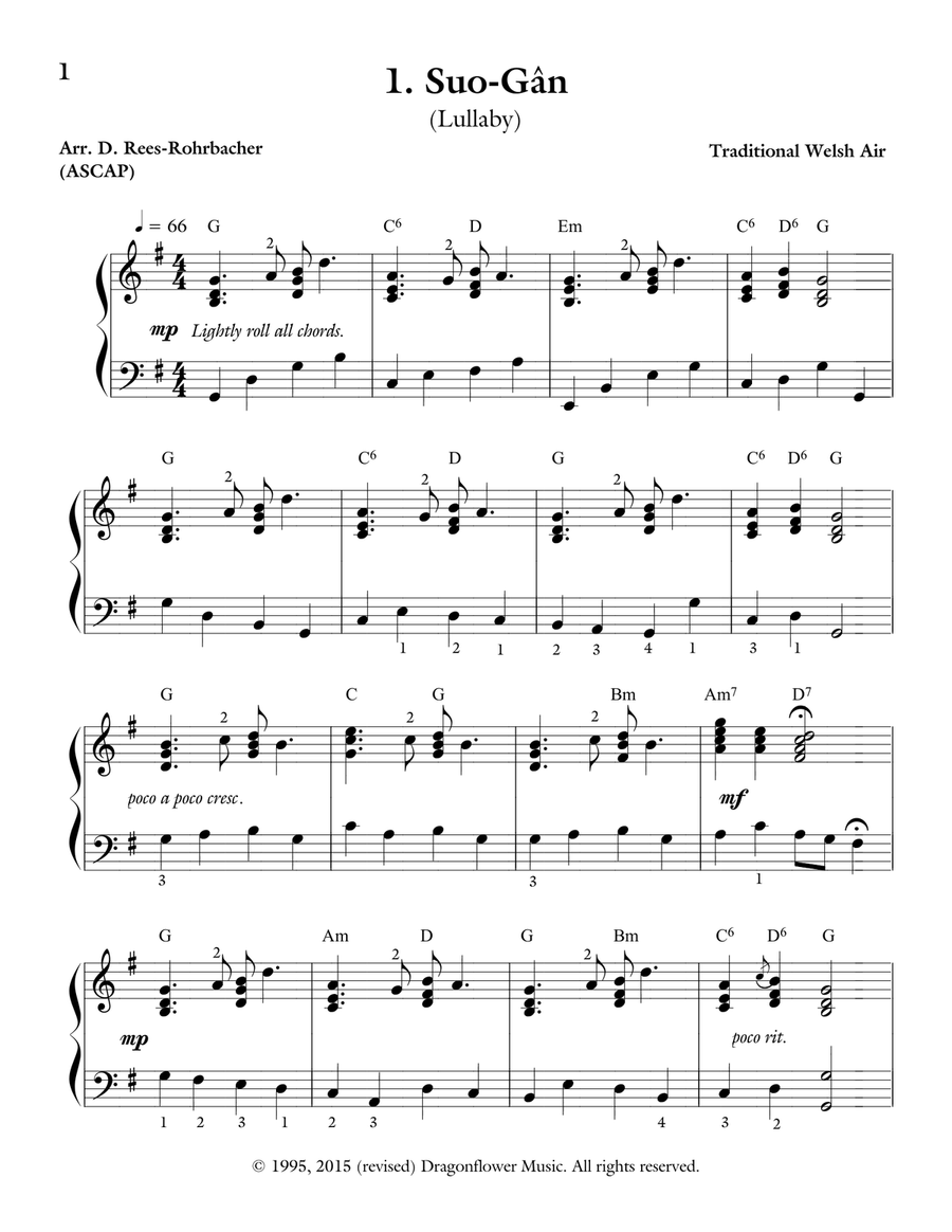 Old Welsh Airs Harp scores gallery preview page 6
