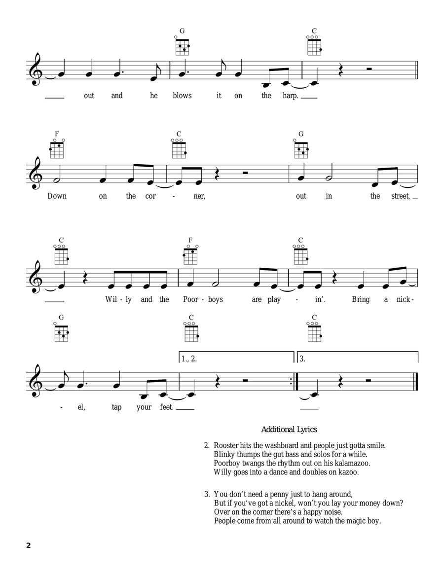 Ukulele Song Collection, Volume 2: Rock/Pop Ukulele scores gallery preview page 3