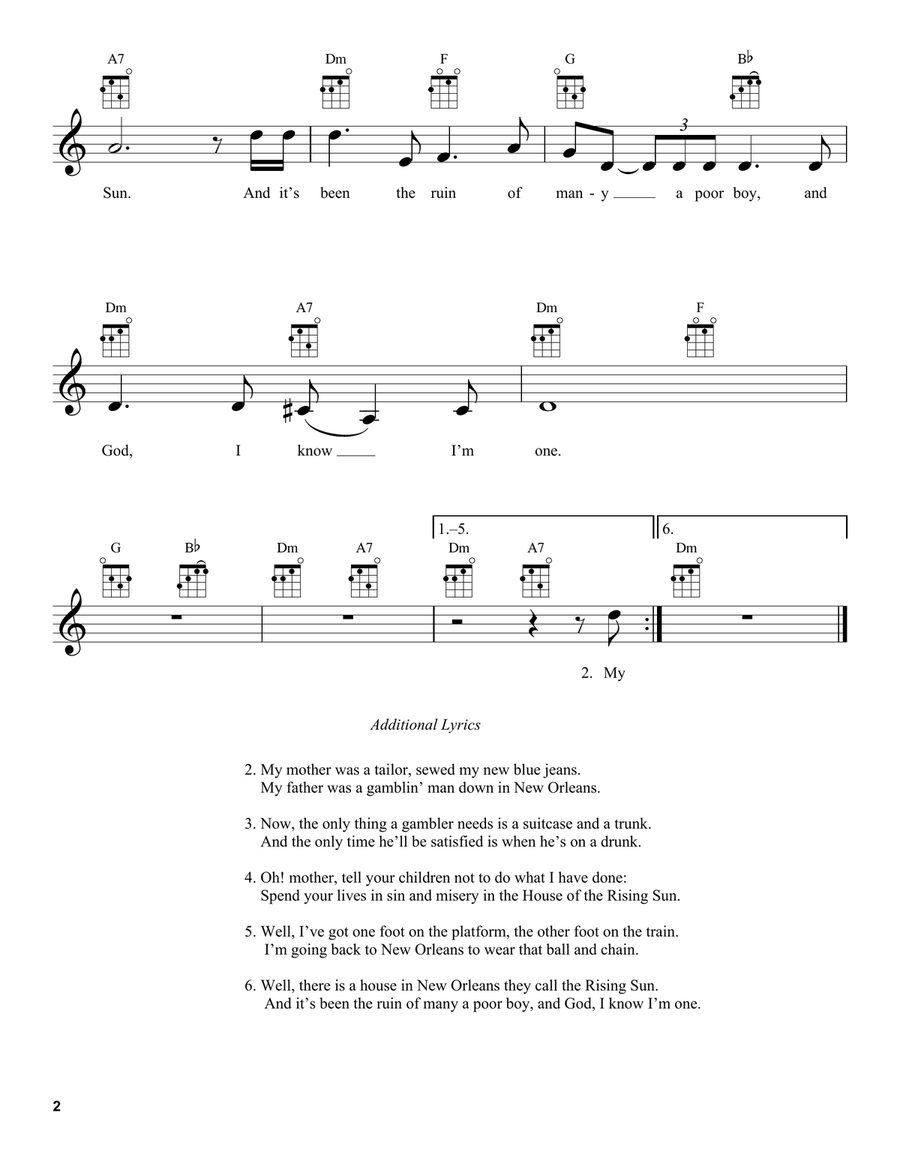 Ukulele Song Collection, Volume 2: Rock/Pop Ukulele scores gallery preview page 5