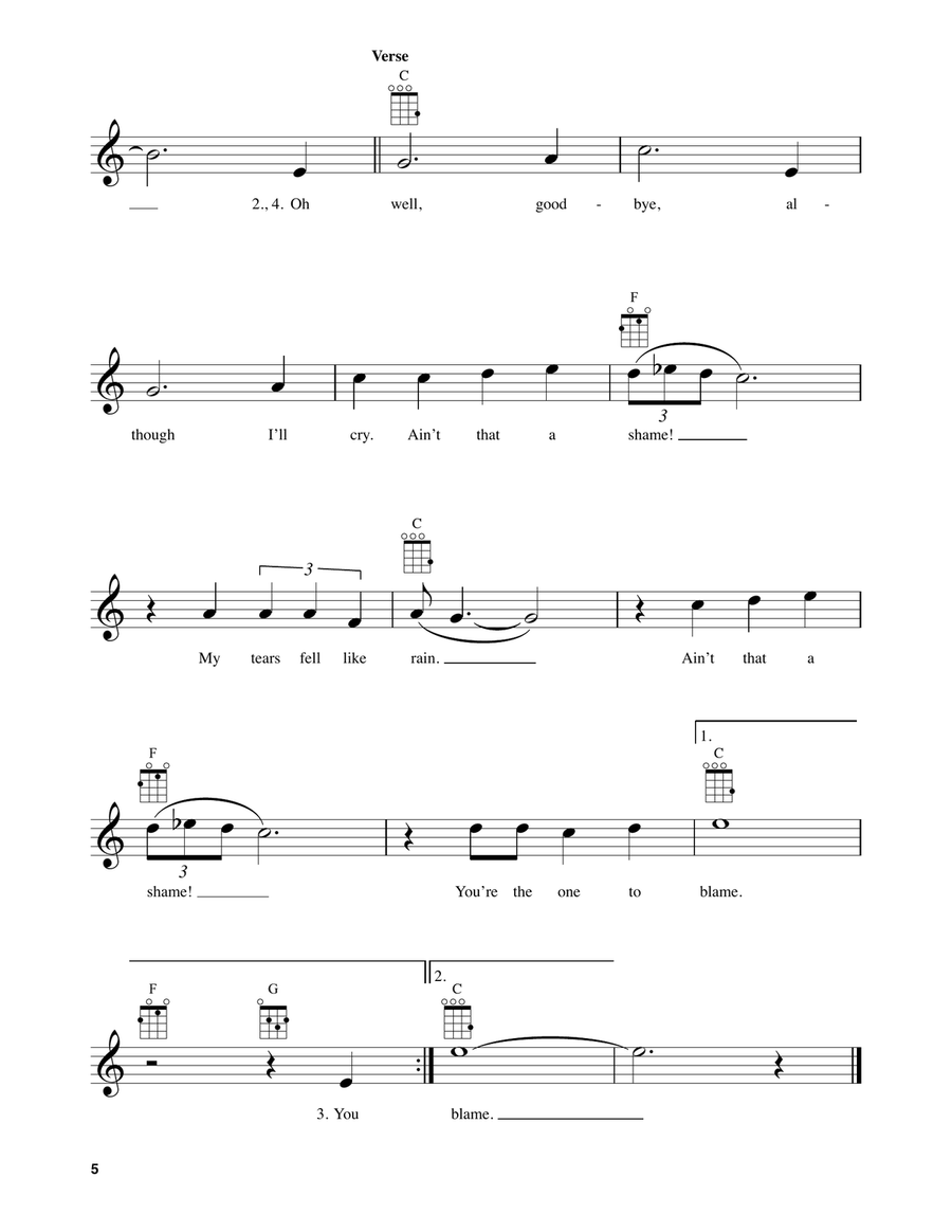 Ukulele Song Collection, Volume 10: Early Pop Ukulele scores gallery preview page 3