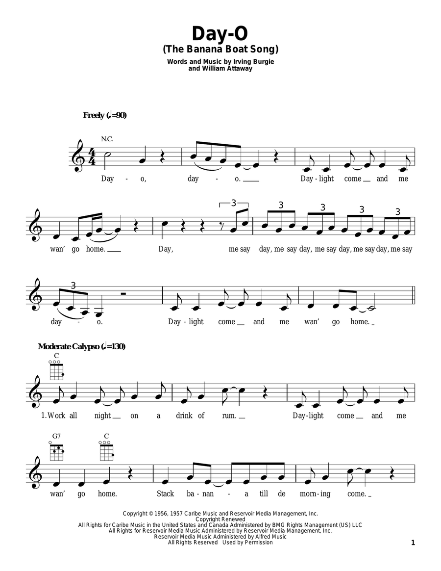Ukulele Song Collection, Volume 6: Folk Pop Ukulele scores gallery preview page 4