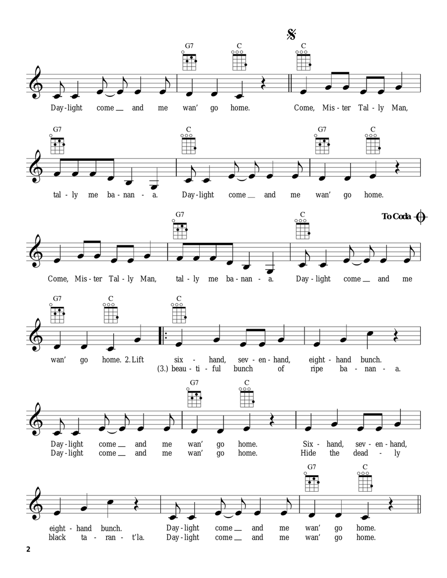 Ukulele Song Collection, Volume 6: Folk Pop Ukulele scores gallery preview page 5