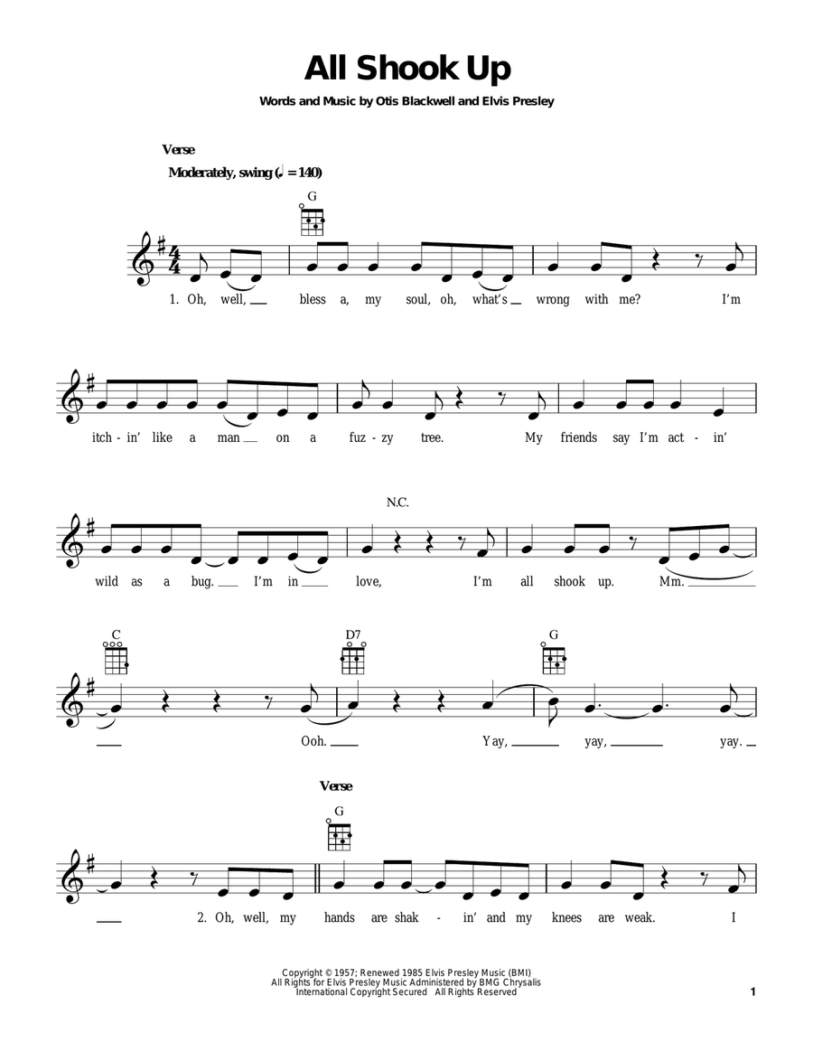Ukulele Song Collection, Volume 3: Rock & Roll Ukulele scores gallery preview page 2