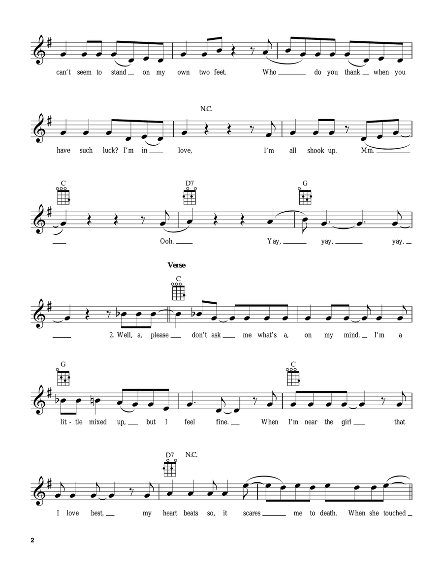 Ukulele Song Collection, Volume 3: Rock & Roll Ukulele scores gallery preview page 3