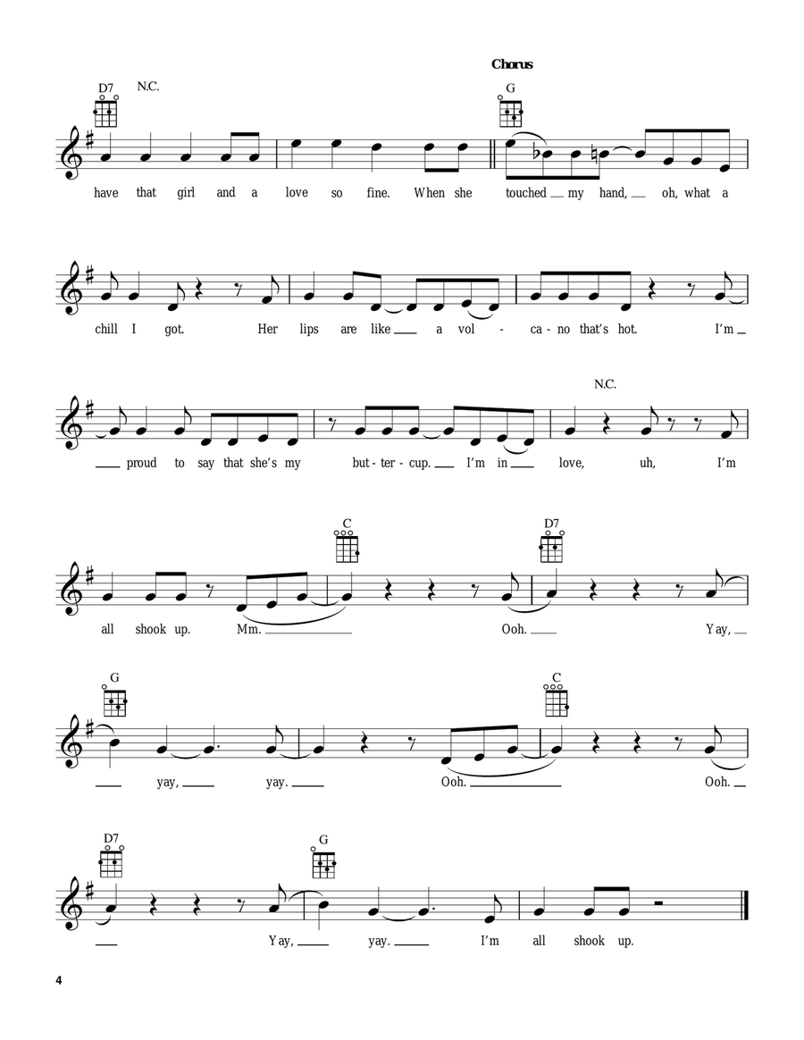 Ukulele Song Collection, Volume 3: Rock & Roll Ukulele scores gallery preview page 5
