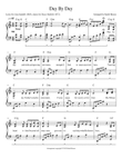 Day by Day - piano solo with lyrics and chords