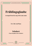 Schubert-Frühlingsglaube,for Cello and Piano mini preview