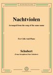 Schubert-Nachtviolen,for Cello and Piano mini preview