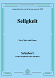 Schubert-Seligkeit,for Cello and Piano mini preview